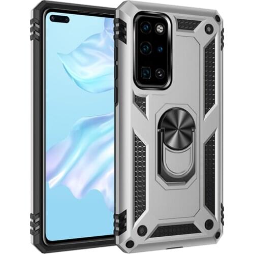 Armor Rugged Shockproof Ring Hold Phone Case For Huawei P40 P30 Lite E Pro 5G 4G Plus P20 2019 Magnetic Stand Protection Cover