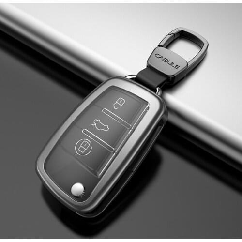 Car Key Case For Audi C6 A7 A8 R8 A1 A3 A4 A5 Q7 8L 8P B6 B7 B8 Car Holder Shell Car-Styling Accessories Key Protection Cover