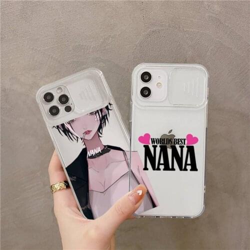 Nana Anime Oosaki Phone Case Transparent Camera Protection for iPhone 12 11 8 7 se 2020 mini pro X XS XR MAX Plus