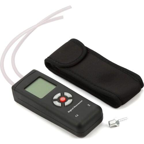 Digital Manometer Portable Handheld Air Vacuum/Gas Differential Pressure Gauge Meter Tester Pipes Ventilation Air Condition