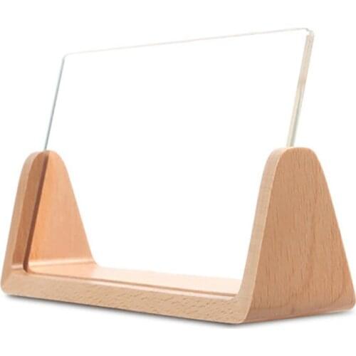 Wooden Photo Frame Wedding Photo Picture Frame Desktop Office Photo Display Wood Acrylic Photo Frame U-Shaped Photo Frame