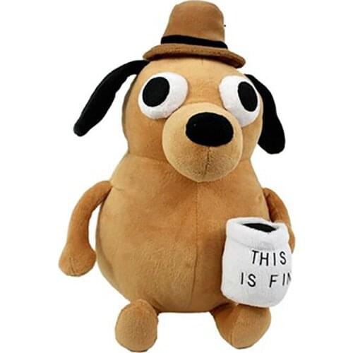 This is Fine Dog Plush Doll Anime Plush Toy Clifford Soft Stuffed Doll Kawaii Room Decor Toy Gift for Children