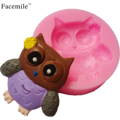 Facemile Owl Non-Stick Silicone Cake Mold Fondant Decorating Chocolate Mold DIY Bakeware Gift