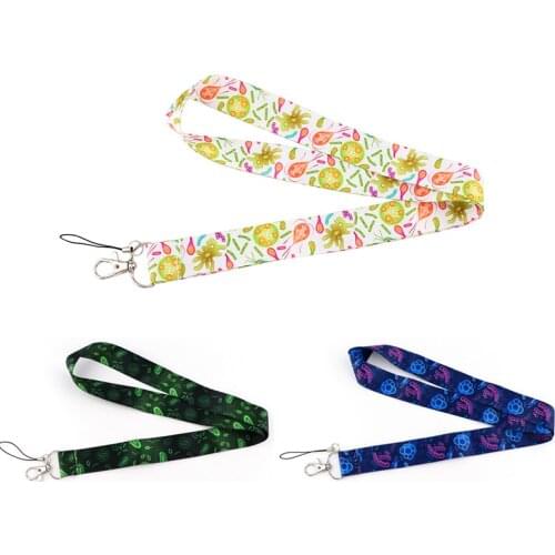 J2893 Cartoon Medicine Lanyard for Neck Strap Bacterial Lanyard Card Badge Holder Keychain Hang Rope Doctor Nurse Accessories