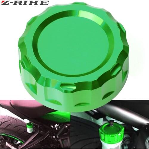 Motorcycle CNC Aluminum Rear Brake Fluid Reservoir Cover Cap For Kawasaki Z1000 07 2008 2009 2010 2011 2012 2013 2014 2015 2016