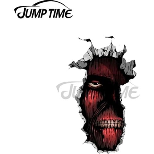 JumpTime 13 x 2.8cm For The Titan inside the Wall ATTACK ON TITAN Funny Car Stickers Vinyl Car Wrap Windshield Decoration Decal