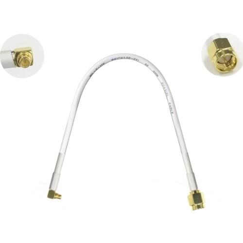 NEW 1PC SMA male to MMCX male right angle plug pigtail cable adapter plug 15/30/50/100cm low loss high quality wireless router