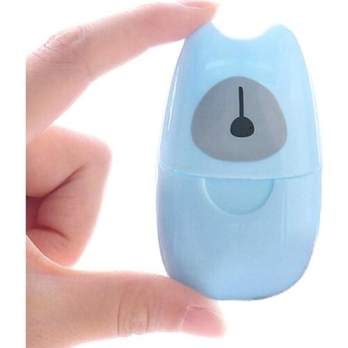 50pcs/Box Disposable Soap Paper Hand-washing Foam Soap Tablets Multiuse Soap Tissue for Travel Hiking Camping Outdoor Products