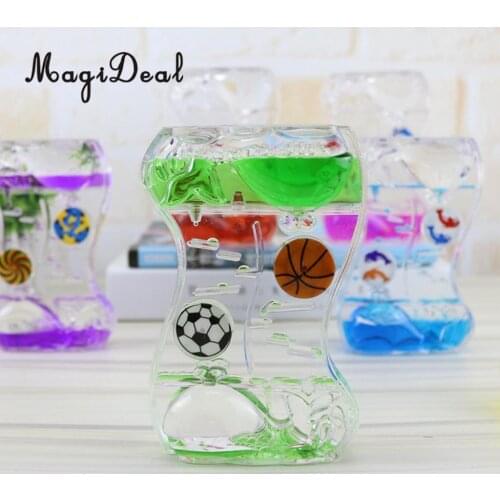 Floating Color Mix Illusion Whale Ball Floating Oil Hourglass Liquid Motion Toy Bubble Timer Desk Gadget