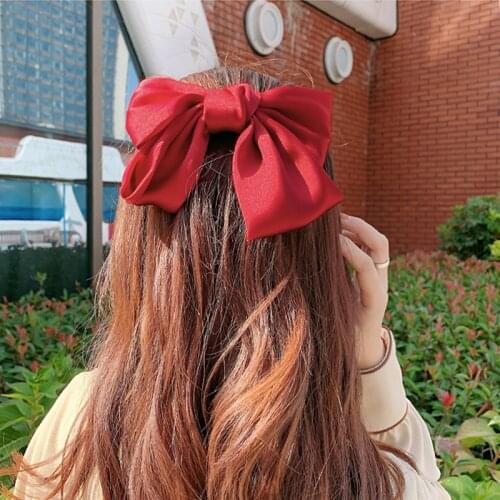 Women Hair Accessories Rubber Bands Tiara Satin Ribbon Hair Bow Elastic Hair Band Rope Scrunchies Ponytail Holder Gum for Girls