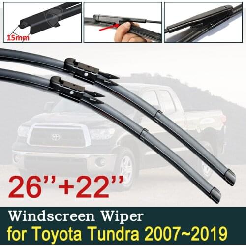 For Toyota Tundra Sequoia 2007~2019 Car Wiper Blade XK50 Windscreen Windshield Wipers Car Accessories 2008 2009 2010 2011 2012