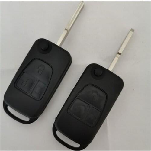 DAKATU with logo For Mercedes Benz ML C CL S SL SEL Flip folding remote car key shell case cover