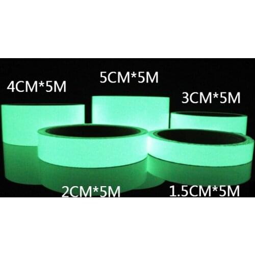 Reflective Glow Tape Fluorescent Night Self-adhesive Sticker Removable Stage Decorative Safety Home Decoration Party Supplies