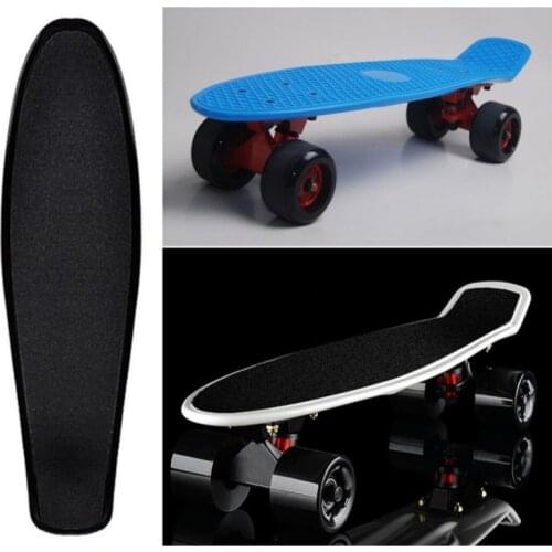 Outdoor Skateboard Sticker Solid/Printed Anti-slip Waterproof Adhesive Single Rocker Sandpaper for Penny Board