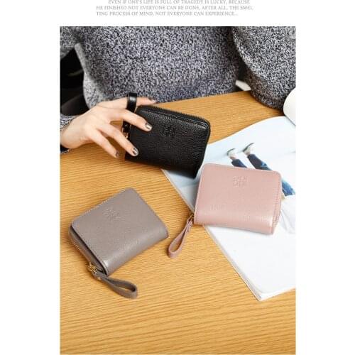 2019 New Women Wallets Genuine Leather High Quality Design Clutch Cowhide Wallet High Quality Female Purse Credit Card Holders