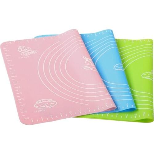 150pcs/lot Fast shipping 50*40cm Silicone Mat Baking Cakes Pans Pad Table Grill Pad Jelly Fondant Cooking Plate Kitchen Tool