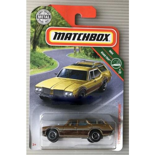 2019 Matchbox Car 1:64 Sports Car 71 OLDSMOBLE VISTA CRUISER Metal Material Body Race Car Collection Alloy Car Gift