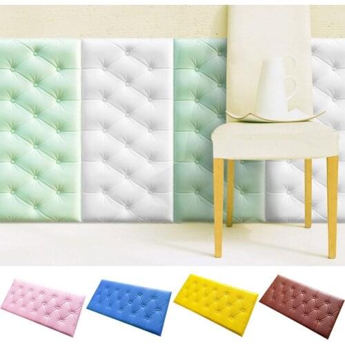 Living Room Kids Bedroom Anti-collision 3D Decal DIY Wall Sticker Home Decor Wall Cushion Soft Bag Foam For kids Room