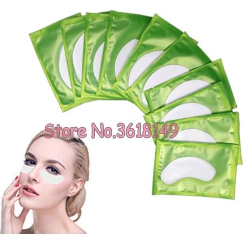 50Pairs Under Eye Pads Lint Free Lash Extension Eye Gel Patches DIY False Eyelash Extension Sticker Wraps Makeup Eye Mask Tools