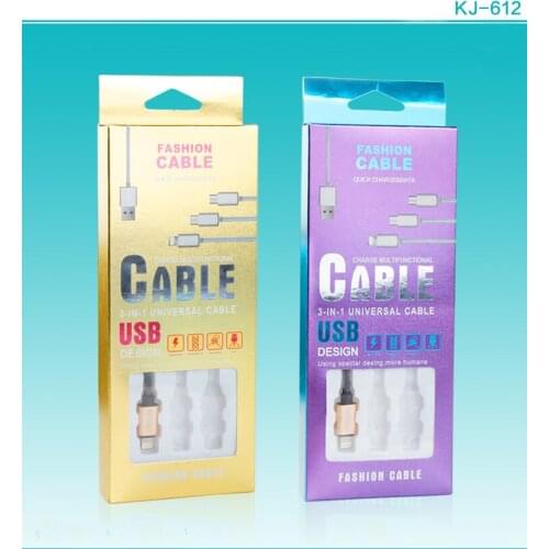 50 pcs Universal Empty Retail Package for USB DATA CABLE adaptor for iPhone 7 7 plus Samsung Note 5 CABLE