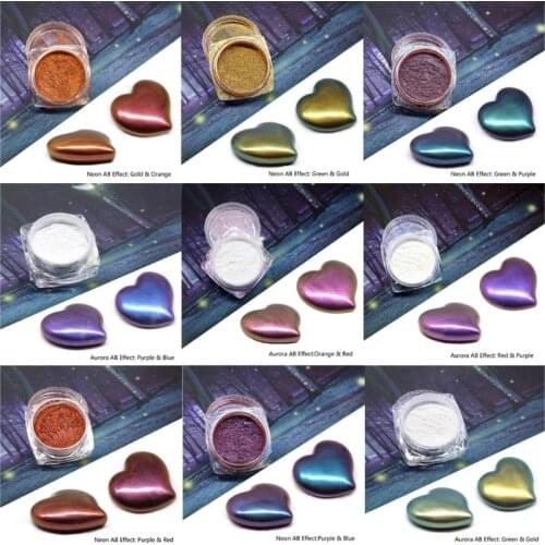 9 Color Resin Chameleons Pigment Rainbow Pearl Powder Epoxy Resin Colorant Dye