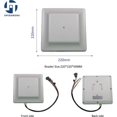 902-928Mhz UHF RFID card reader 0- 8m Long Distance range with 8dbi Antenna RS232/TCP/IP/Wiegand26/32 /66 UHF Reader