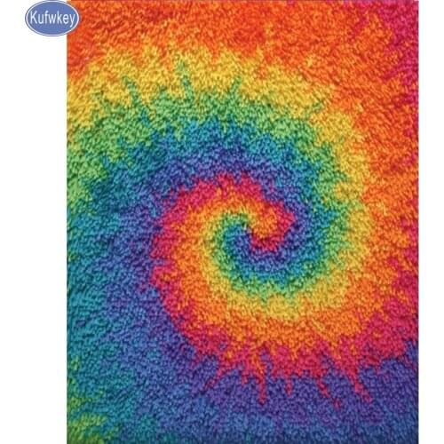 DIY Diamond Painting Cross Stitch Full Drill Resin Needlework Pictures Diamond Embroidery rainbow Flower Mosaic Crafts