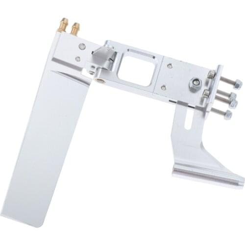 Aluminum 110mm RC Boat Rudder With Absorbent Steering Water Collection