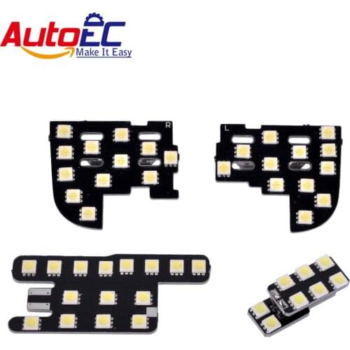 AutoEC 4pcs/set 12V LED Dome Interior Dome Map Reading Lights Mirror LED Lights Kit Package Special Car LED For SPIRIOR #LDK34