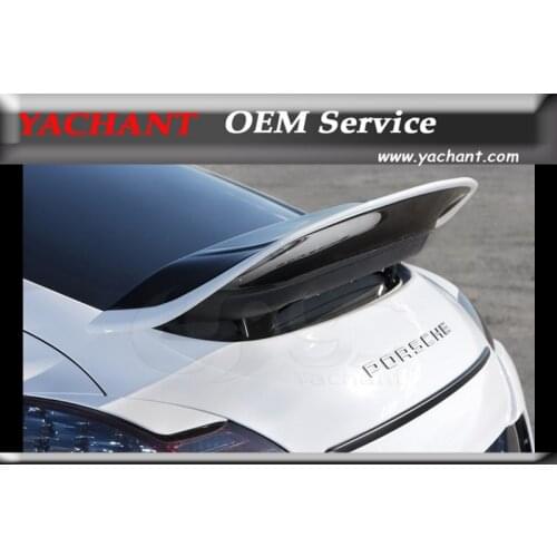 Car Accessories FRP Fiber Glass Rear Spoiler Fit For 2010-2013 Panamera 970.1 VD Aero Styling Trunk Spoiler Wing
