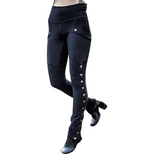 Pants women Solid Color Women High Waist Skinny Long Pencil Pants Slim Stretch Leggings Streetwear Lady Trousers With Pocket But