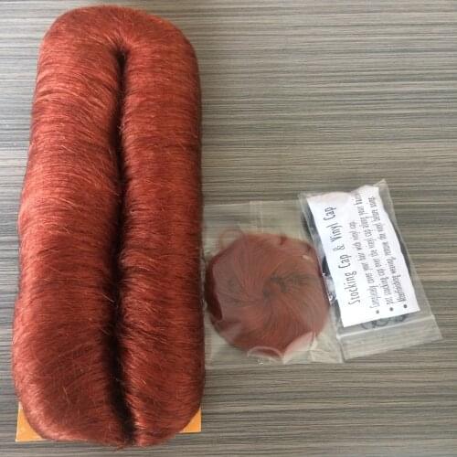 DLME 350 # Cooper Red Hair 27 Pieces Weaving Bump Hair Straight Weave with Hair Pieces Single Weft Natural Hair Blonde