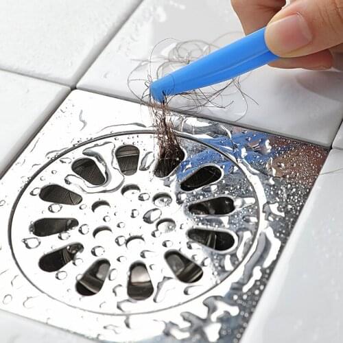 Drain Cleaning Brush With Tweezers Set Sink Drain Dead Corner Cleaning Brush Hair Clip Household For Bathroom Kitchen Sink Tools