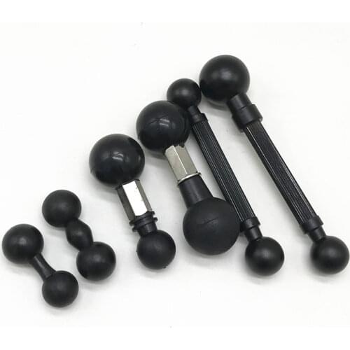 17mm to 15 mm or 17mm to 25mm Double Ball Mount Adapter Dual Ball Head for Gopro Action Camera Smartphone GPS Bracket Converter