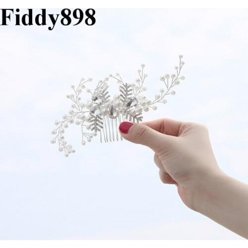 Delicate Wedding Hair Accessories Hair Comb Bridal Pearls Hair Pins Wedding Head Wear Women Hair Jewelry