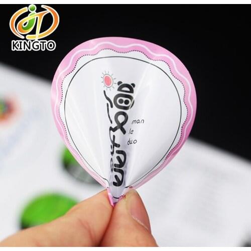 China factory customized private brand logo printing adhesive stickers