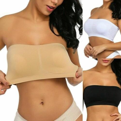 Ice Silks Air Bra Tube Top Strapless Breathable Soft Tube Top Bandeau Bra Summer Seamless Sexy Lingerie push up underwear d88