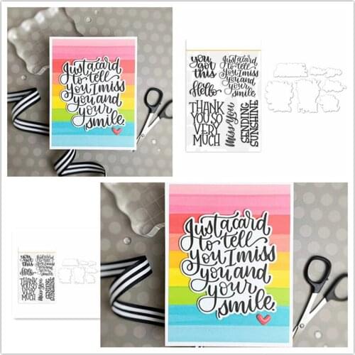 Christmas Words Metal Cutting Die And Stamp Set For DIY Scrapbooking Album Paper Card Handmade Decoration Craft Template