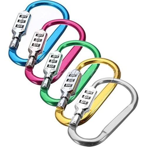 Firm Portable Luggage Padlock Zinc Alloy Security 3 Combination Travel Suitcase Luggage Security Password Lock