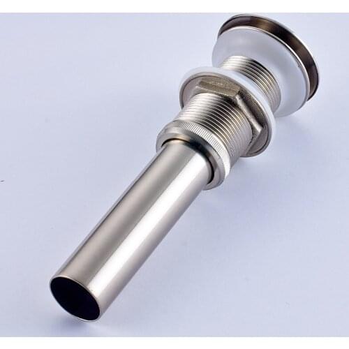 New Arrival US Free Shipping Wholesale And Retail Vintage Bathroom Basin Sink Pop Up Drain Brushed Nickle Vessel Strainer