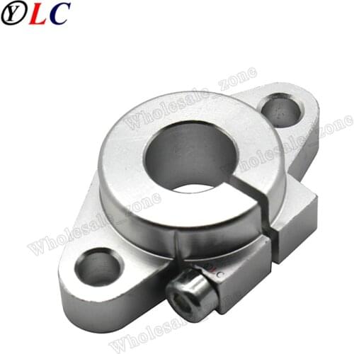 Round SHF12 12mm Aluminum Linear Rod Rail Shaft Support Bracket for Linear Guides bearing rail DIY CNC Machine Tool