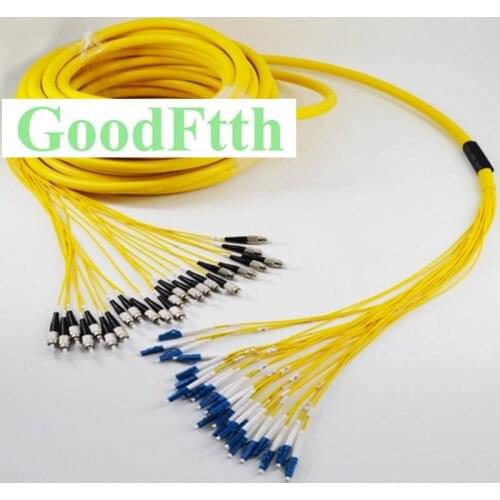 Patch Cord Jumper FC-LC LC-FC UPC SM 24 Cores Fibers Trunk Breakout 2.0mm GoodFtth 10-50m