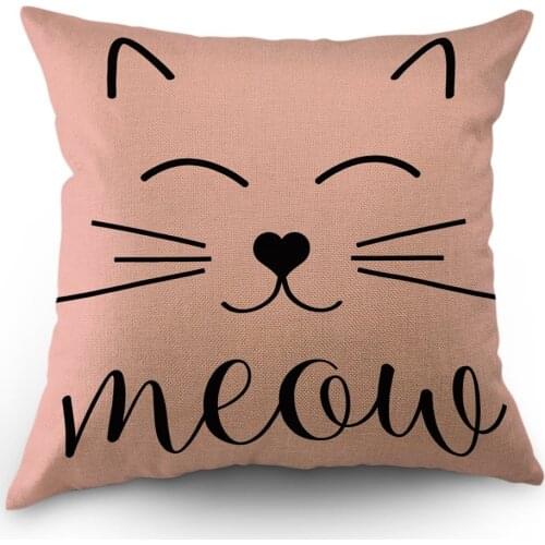 BV01077 cat print cushion