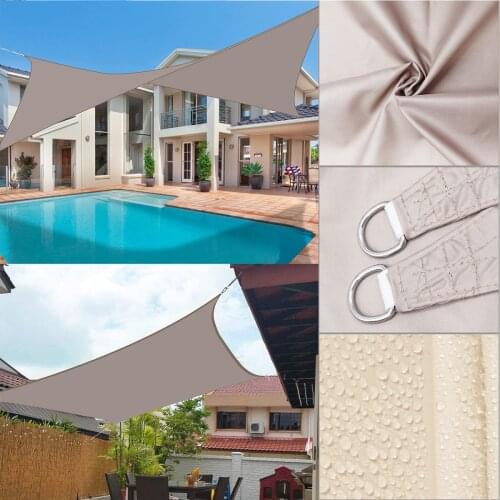 Garden Terrace Canopy Swimming GazibotentWaterproof Shade Sail Rectangle Waterproof Awning Patio Carport Garden Parasol Gazebo