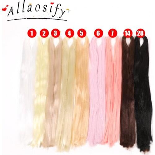 Allaosify Bjd Doll 80cm Hair Row Milk Silk Anti-Mohair Wig Fake Hand Hook Transplant Material