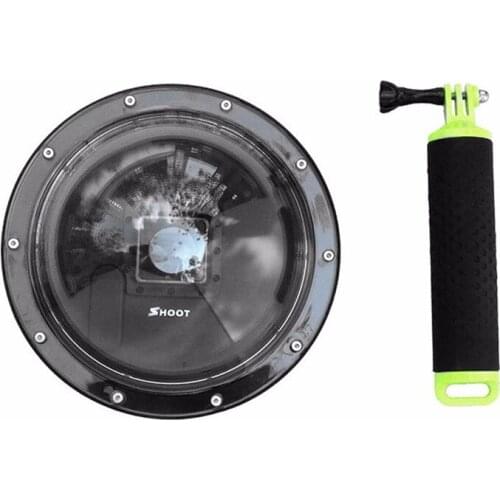 Shoot 6'' Underwater Dome Port Diving Camera Lens Waterproof Housing Case Float Grip Accessories Kit for Gopro Hero 3 3+ 4