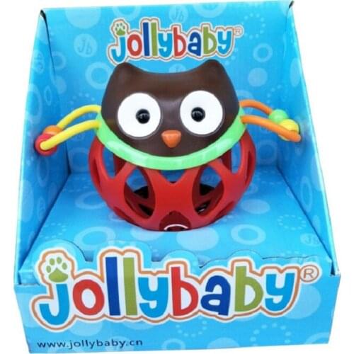 Sozzy Baby Owl Roll Around Rattle Teething Ball Toy Hand Safe Newborn Hand Grasp Appeased Ball Baby Teething Toys