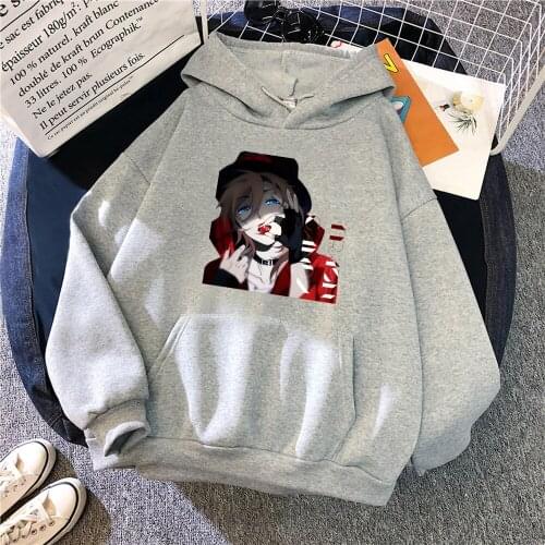 Bungou Stray Dog Anime Hoodie Print Harajuku Oversized Streetwear Women Men Sweatshirt Couple Clothes Daily Casual Warmth