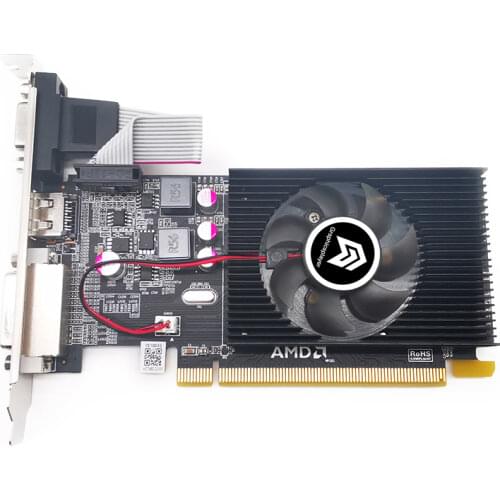 New LP graphics card pci express HD7450 2GB /2048MB DDR3 64bit For pc desktop computer Mini case