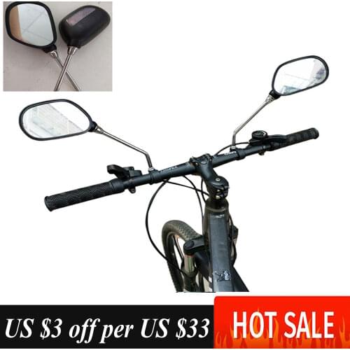 2Pcs/Pairs Bike Mirrors Bicycle Accessories Handlebar Rearview Mirror Rotate Wide-Angle For MTB Road Bike Cycling Accessories